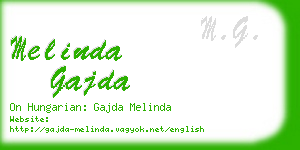 melinda gajda business card